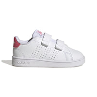 Adidas Βρεφικά Sneakers Advantage Λευκό Ροζ