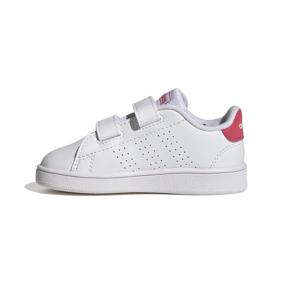 Adidas Βρεφικά Sneakers Advantage Λευκό Ροζ