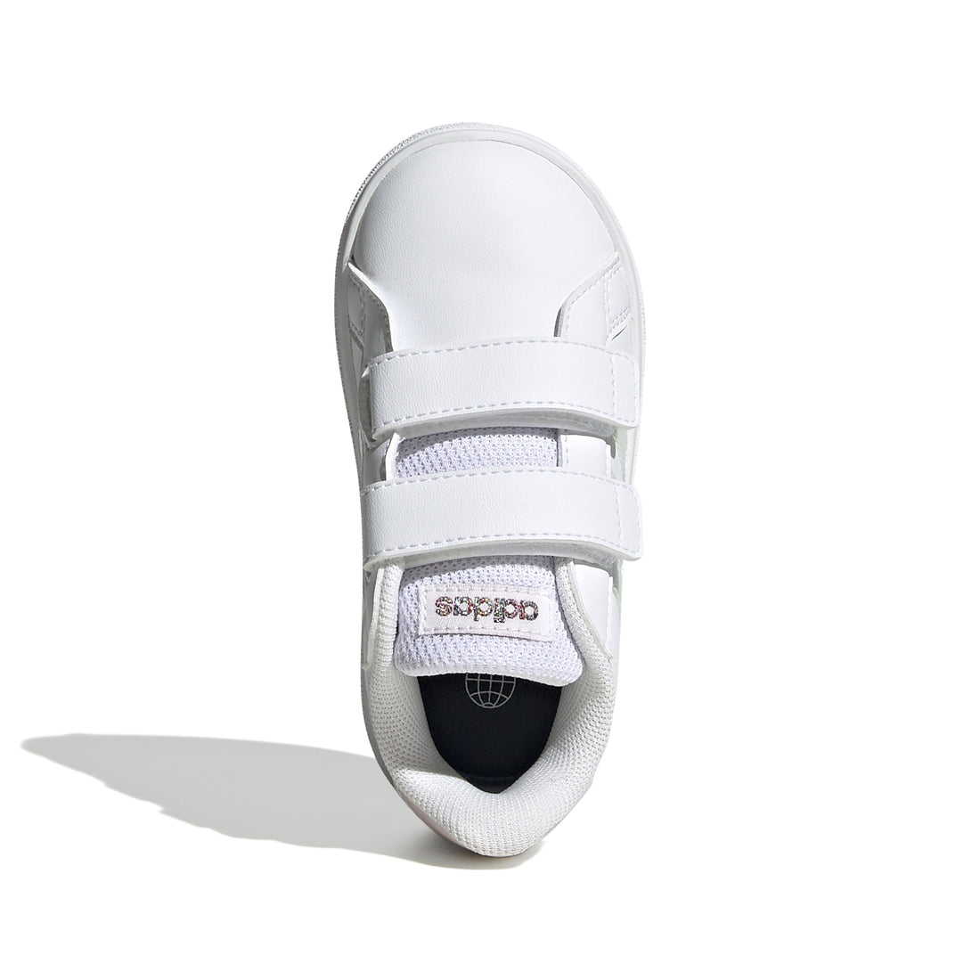 Adidas Βρεφικά Sneakers Grand Court Λευκό- Ιριδίζον