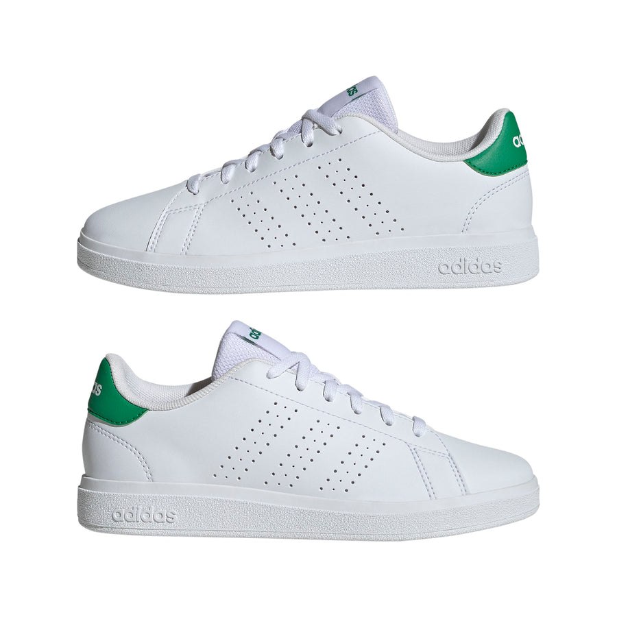 Adidas Παιδικά Advantage Base 2.0 J  Λευκό Πράσινο Κορδόνι