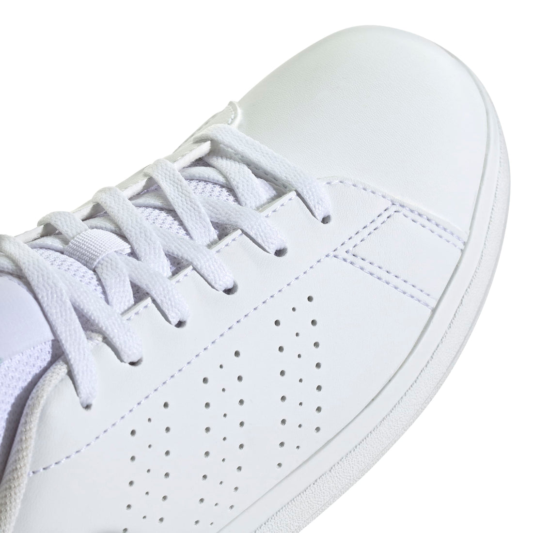 Adidas Παιδικά Advantage Base 2.0 J  Λευκό Πράσινο Κορδόνι