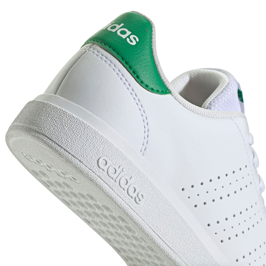 Adidas Παιδικά Advantage Base 2.0 J  Λευκό Πράσινο Κορδόνι