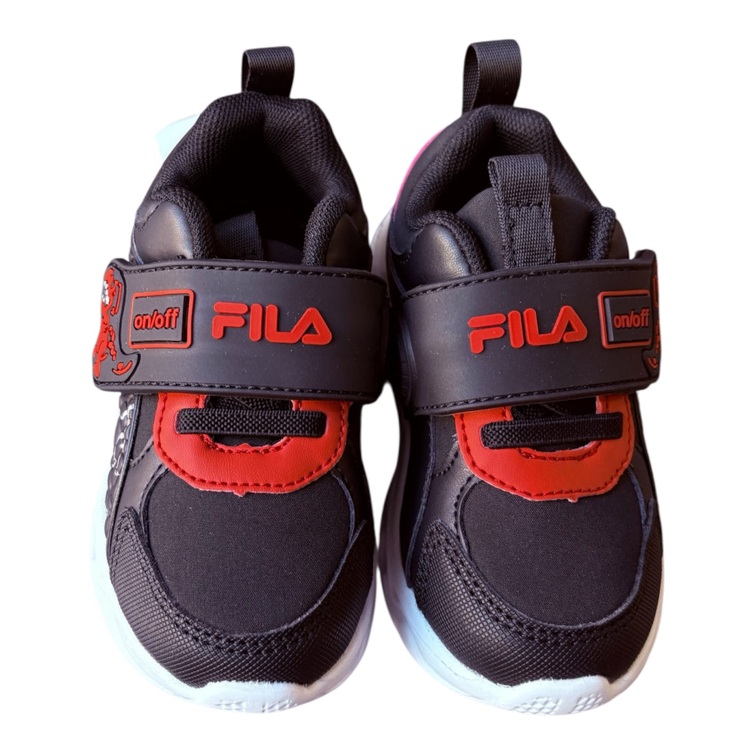 Fila Βρεφικά Dino 2 Φωτάκια Μαύρα