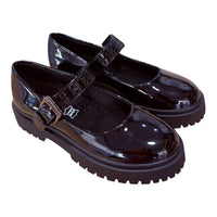 Zakshoes Παιδικά Loafers Μαύρα Λουστρίνι