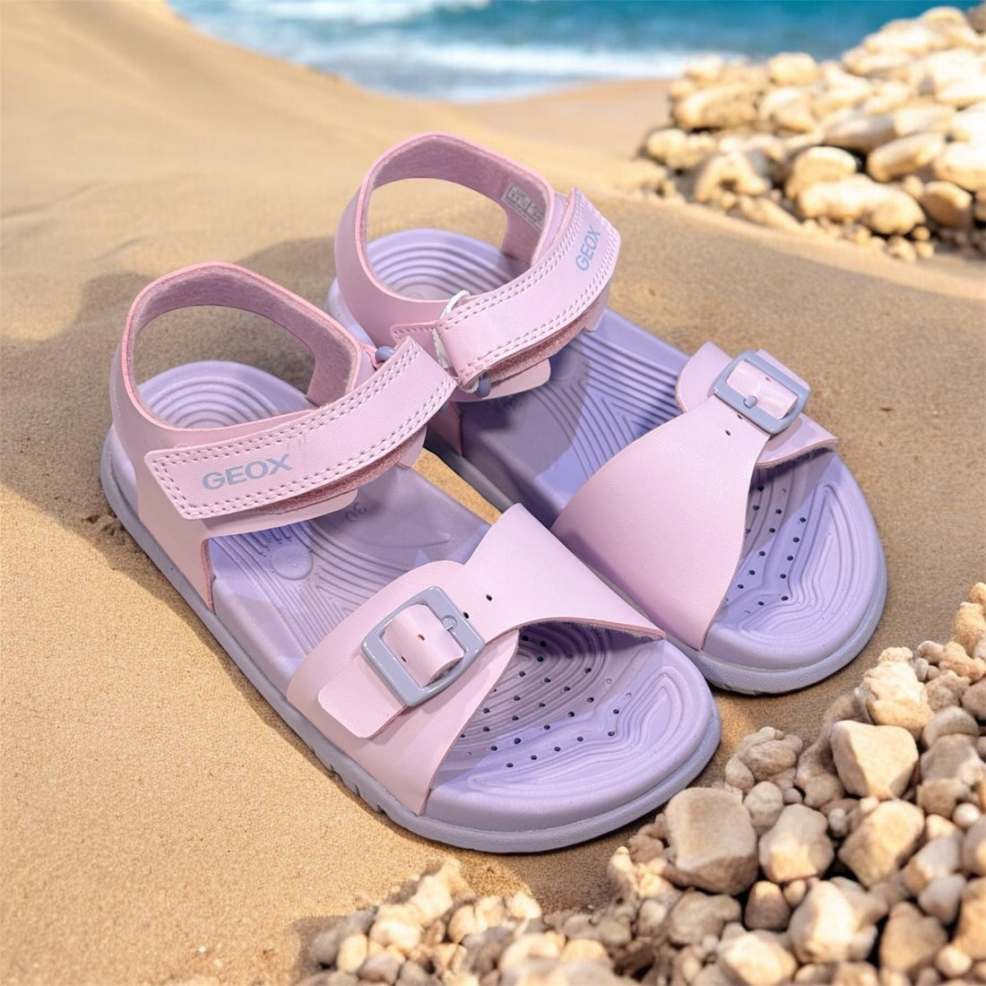 Geox Παιδικά Πέδιλα Fusbetto Water Friendly Ροζ