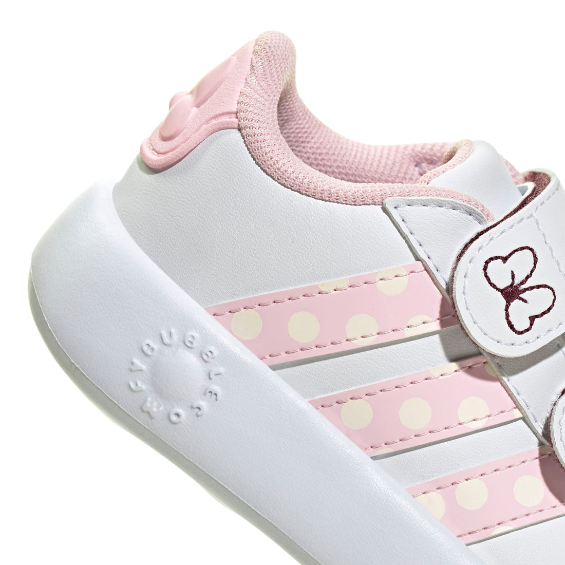 Adidas Βρεφικά Grand Court  Minnie Mouse Λεύκο- Ροζ