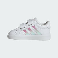Adidas Βρεφικά Sneakers Grand Court Λευκό- Ιριδίζον