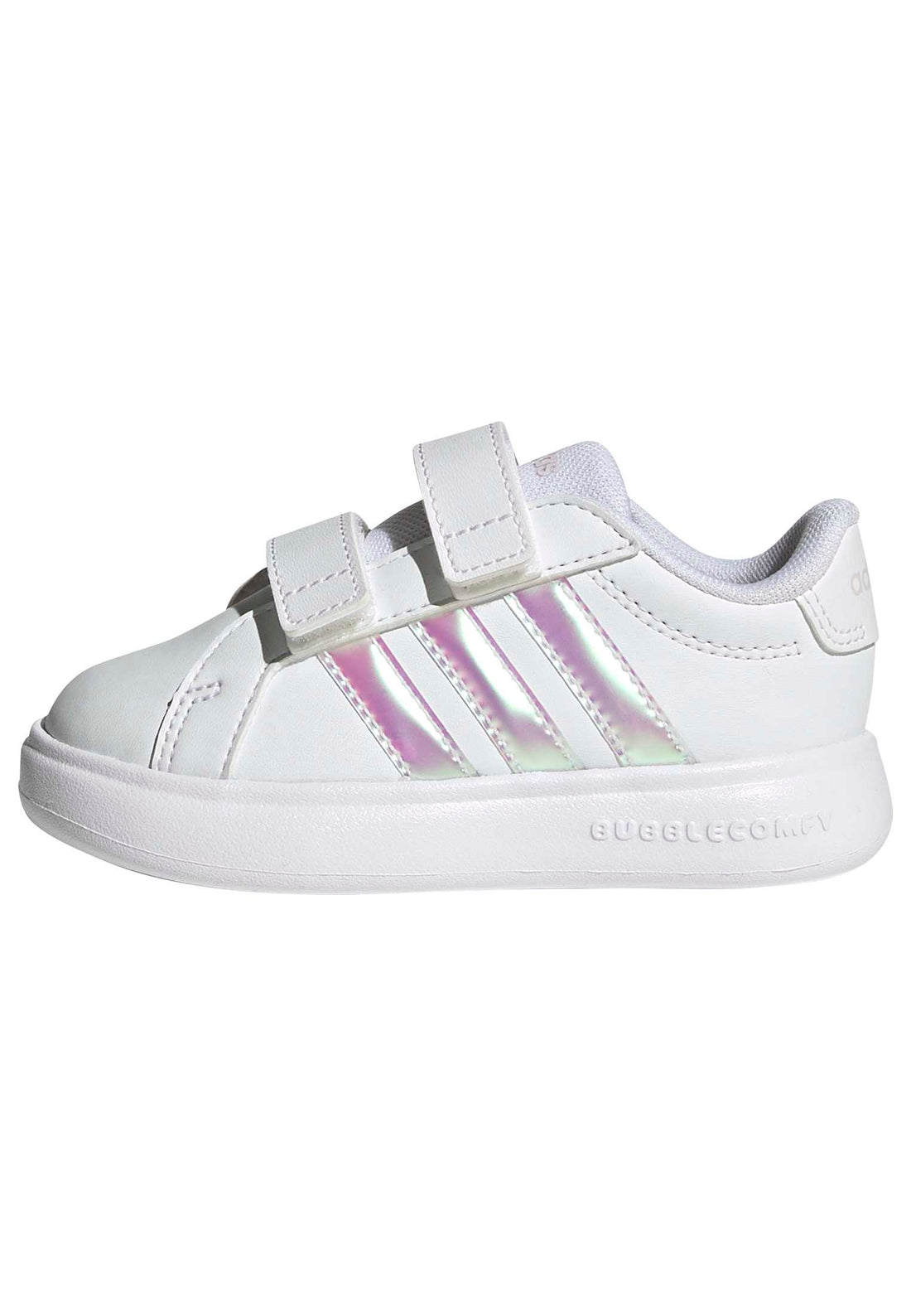 Adidas Βρεφικά Sneakers Grand Court Bubble CF Λευκό- Ιριδίζον