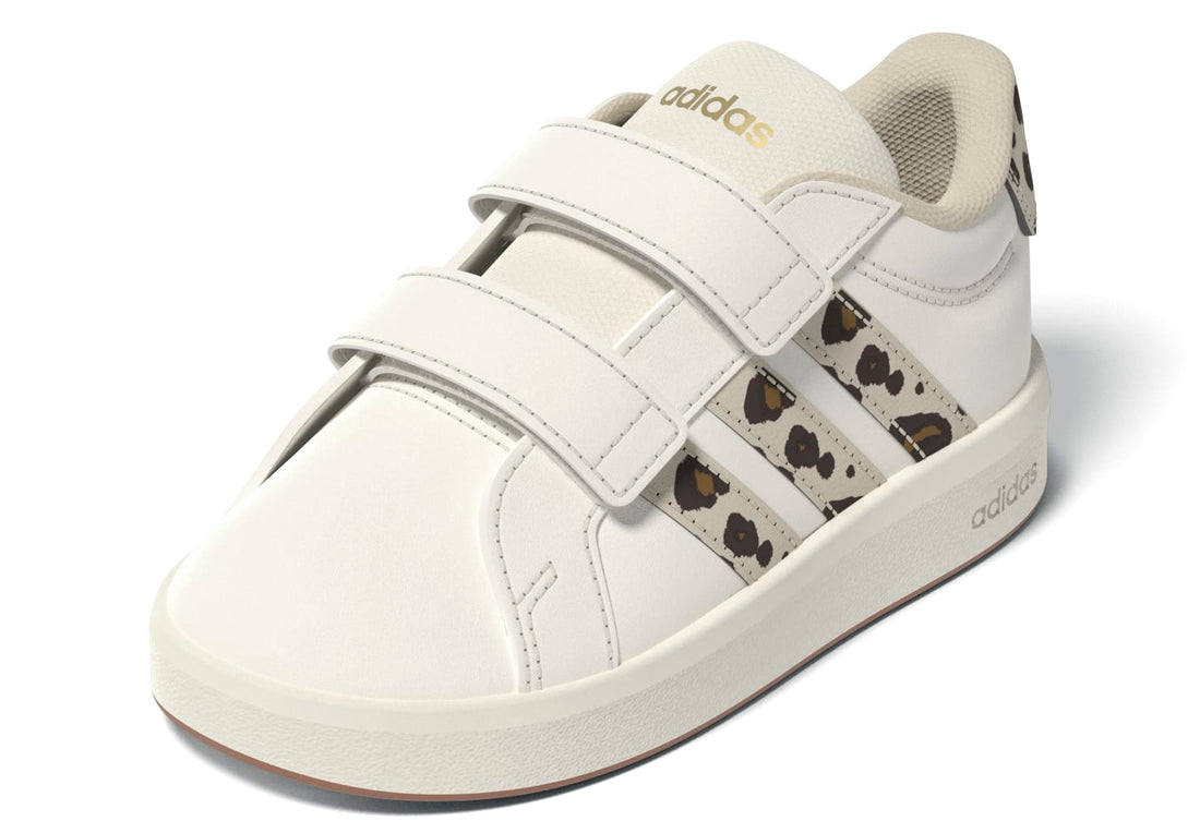Adidas Βρεφικά Sneakers Grand Court Λευκό- Λεοπάρ