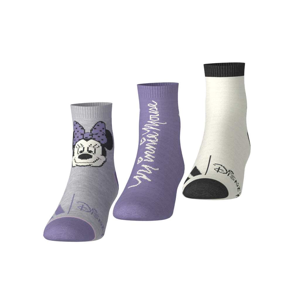 adidas Παιδικές κάλτσες Disney Minnie Mouse 3 Ζευγάρια