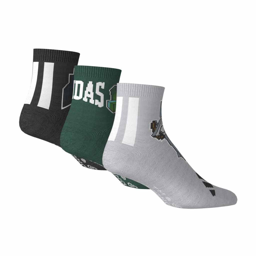 adidas Παιδικές κάλτσες Minecraft 3 Ζευγάρια