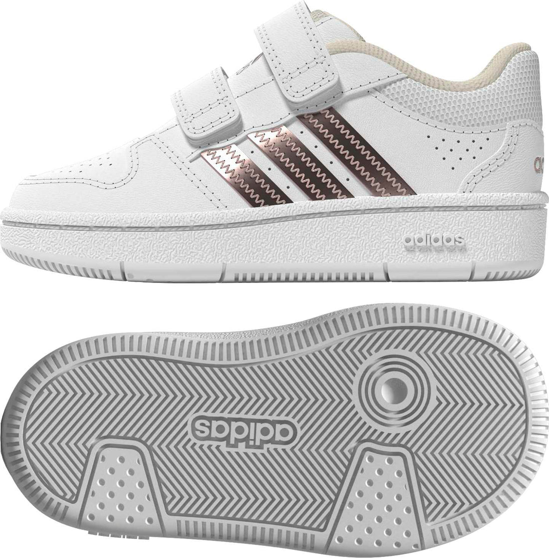 Adidas Βρεφικά Hoops Classic Λευκό