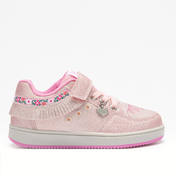 Lelli Kelly Sneakers Frangetta Ροζ Glitter Φωτακια