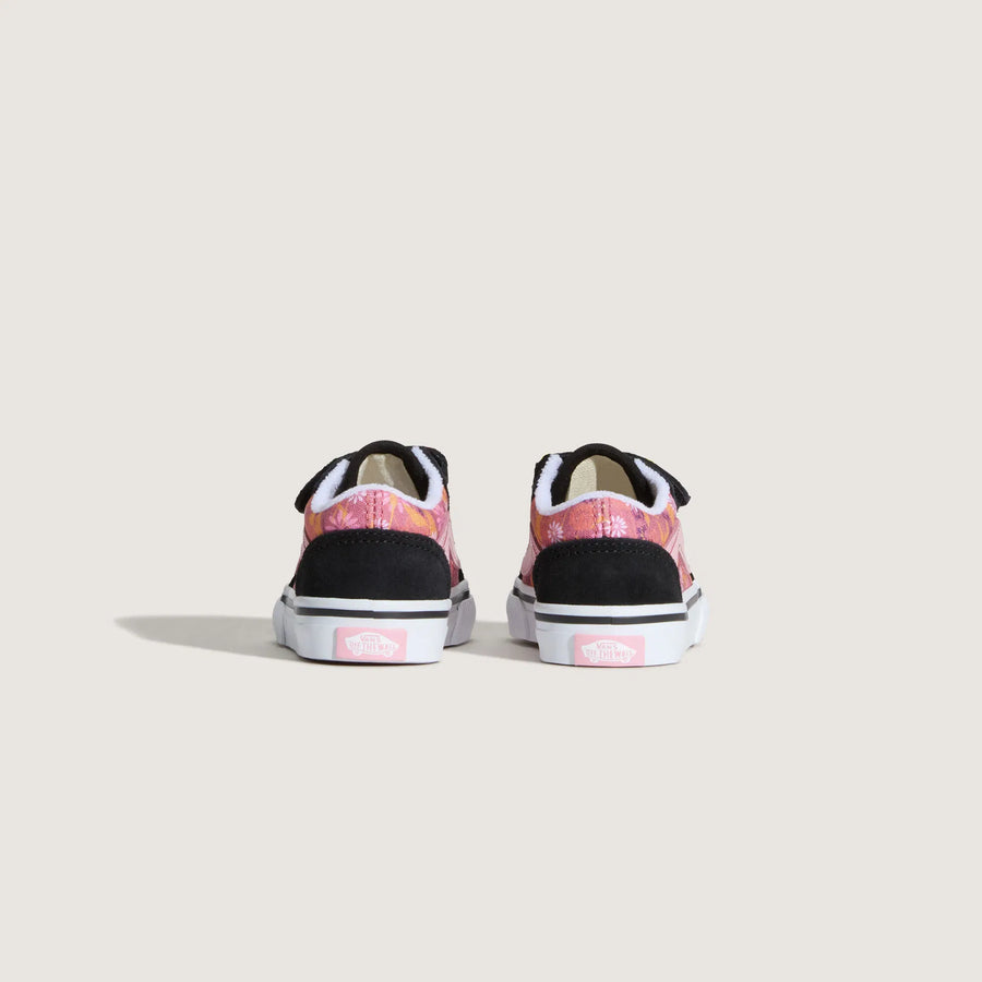 Vans Βρεφικά Old Skool Pink Floral  Μαύρο