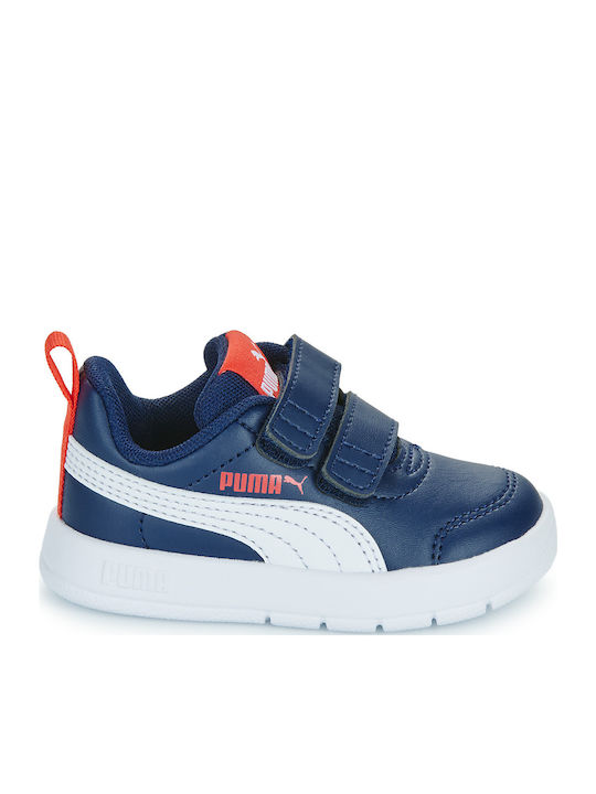 Puma Courtflex V3 V Inf Παιδικά Sneakers Μπλε