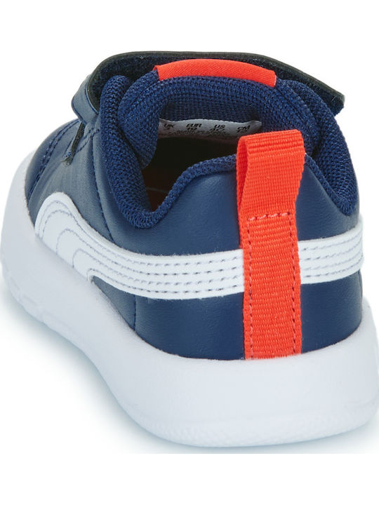 Puma Courtflex V3 V Inf Παιδικά Sneakers Μπλε