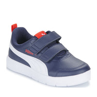 Puma Courtflex V3 V Ps Παιδικά Sneakers Μπλε / Κόκκινο