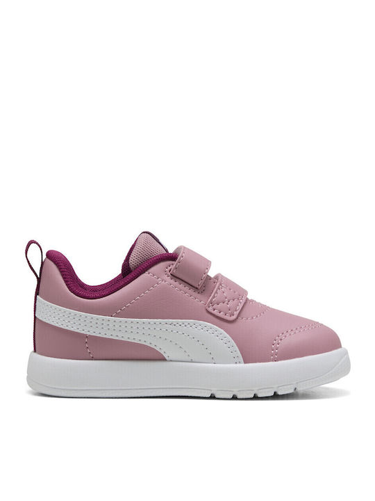 Puma Courtflex V3 Βρεφικά Sneakers Ροζ