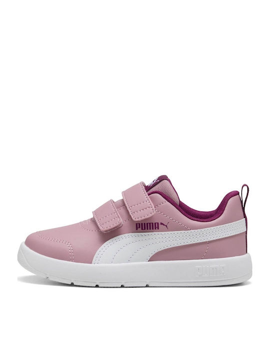 Puma Courtflex V3 Παιδικά Sneakers Ροζ
