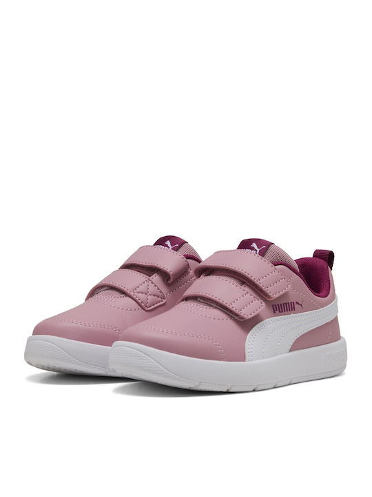 Puma Courtflex V3 Παιδικά Sneakers Ροζ