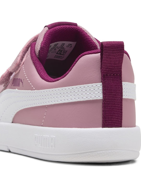 Puma Courtflex V3 Παιδικά Sneakers Ροζ