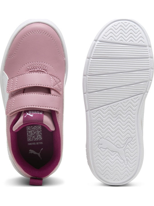 Puma Courtflex V3 Παιδικά Sneakers Ροζ