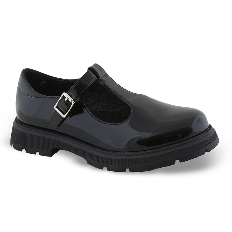 Zakshoes Παιδικά Loafers Μαύρα Λουστρίνι