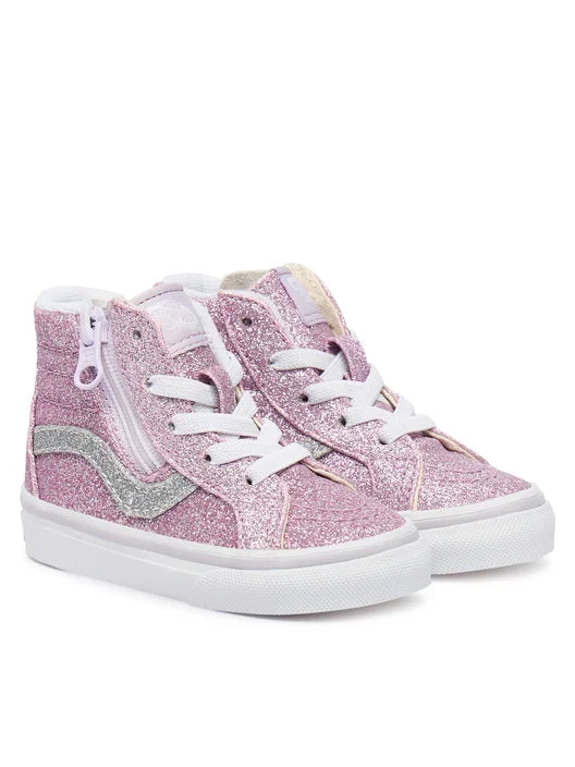 Vans Βρεφικά Μποτάκι Sk8-Hi Side Zip Glitter Μωβ